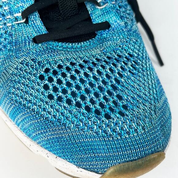 Nike Flyknit Zoom Agility Running Sneakers Shoes Blue Turquoise Women 9 - Picture 11 of 14